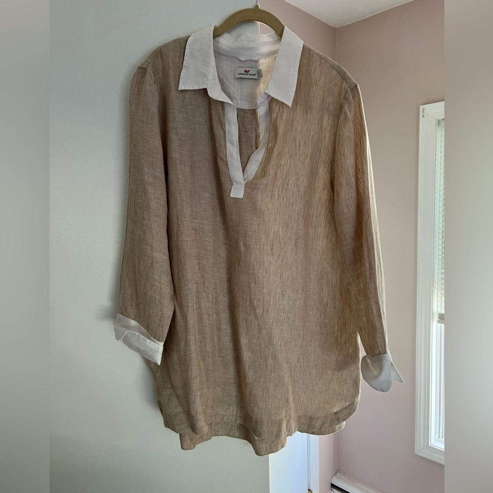 Vineyard Vines 100% linen top